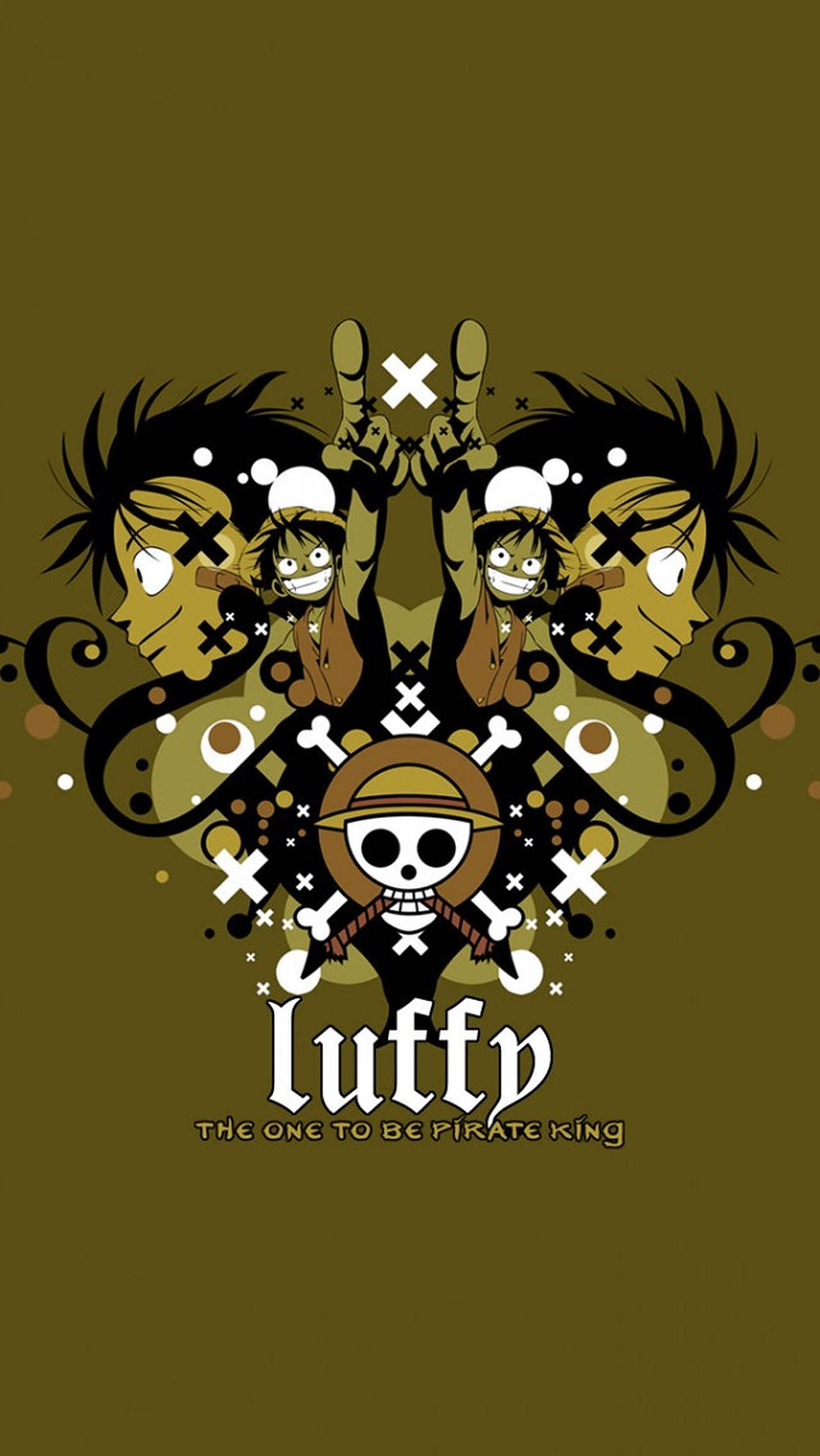 One Piece Luffy Green para sa iPhone Wallpaper