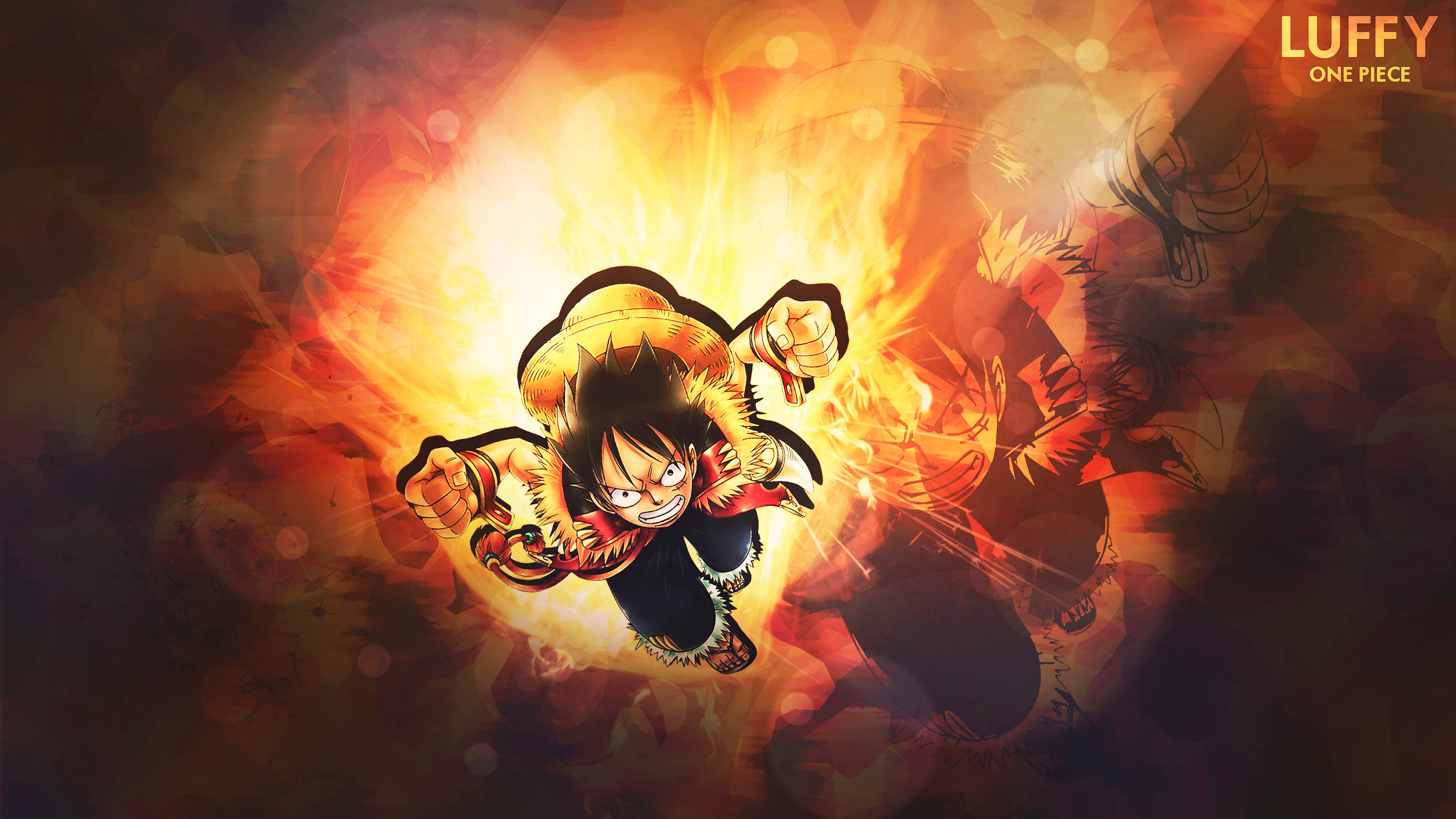 One Piece Luffy Apoy Art Wallpaper