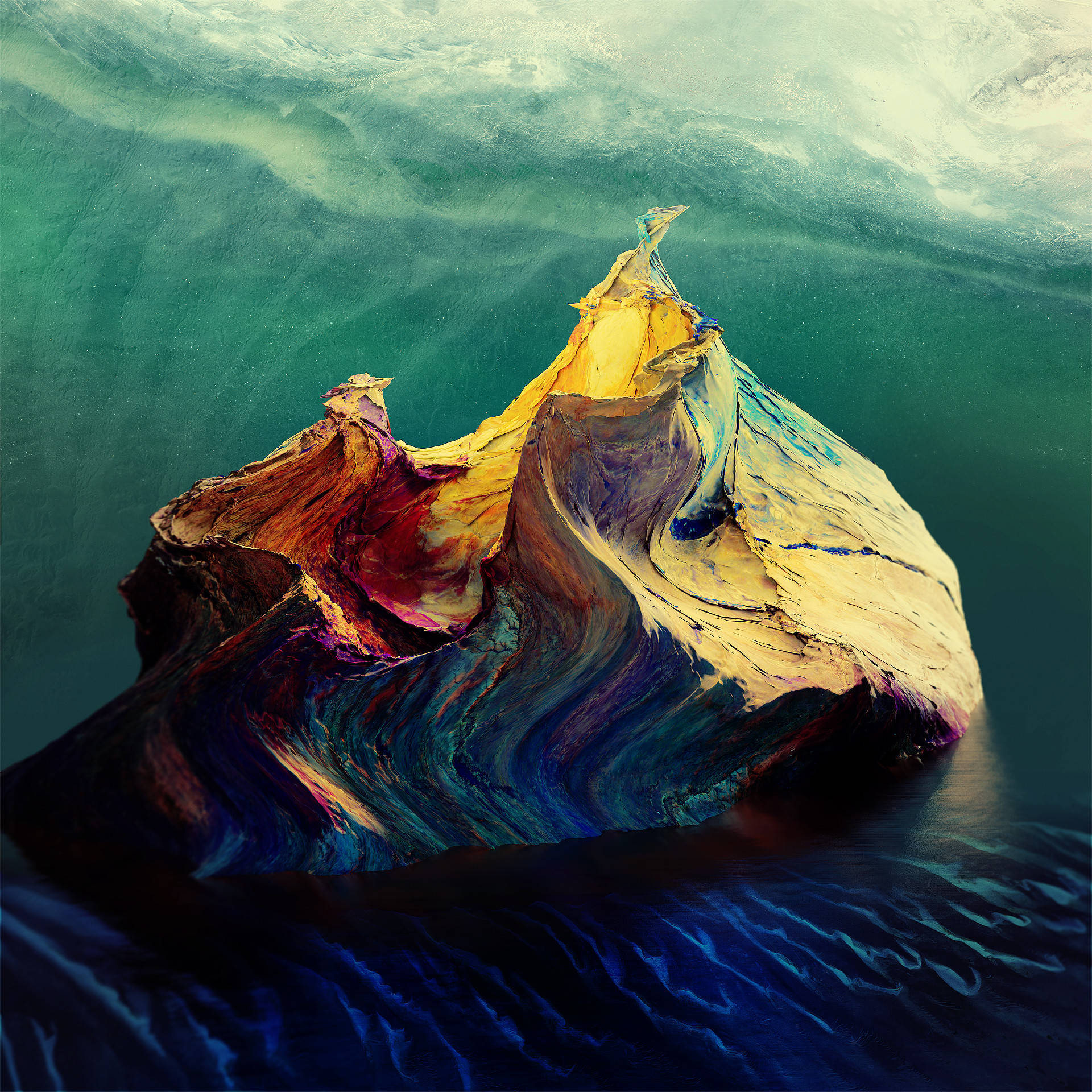 OnePlus Floating On Water Wallpaper