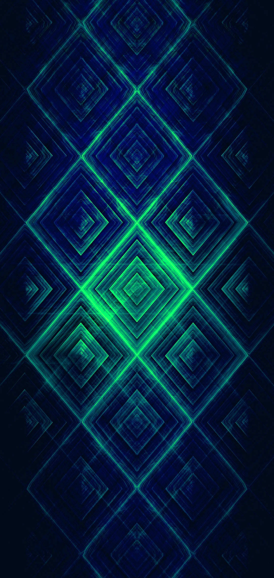 OnePlus Green Diamond Pattern Wallpaper