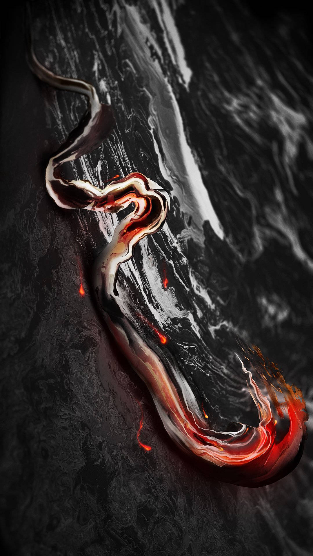 OnePlus Metalik na Likido Wallpaper