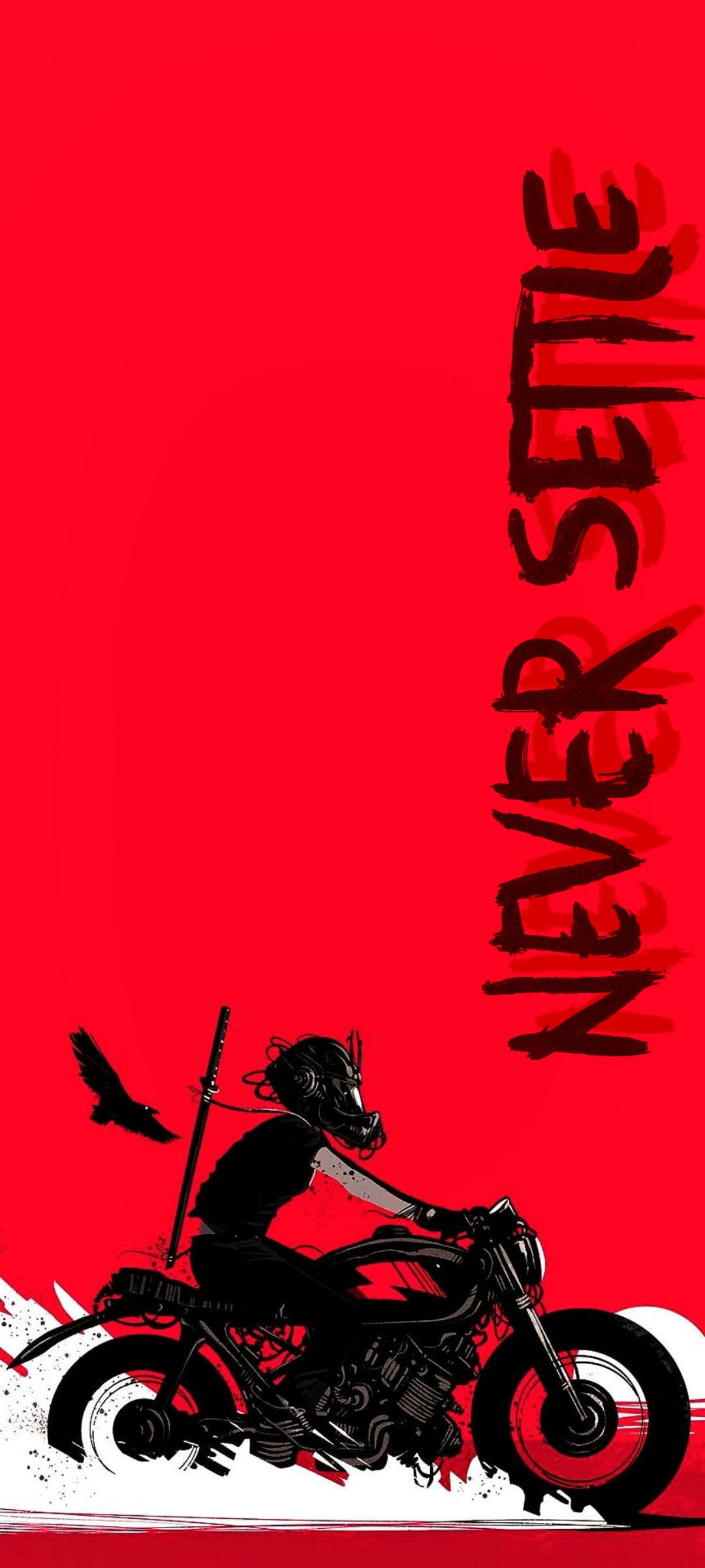 OnePlus Nord Rotated Never Settle Wallpaper