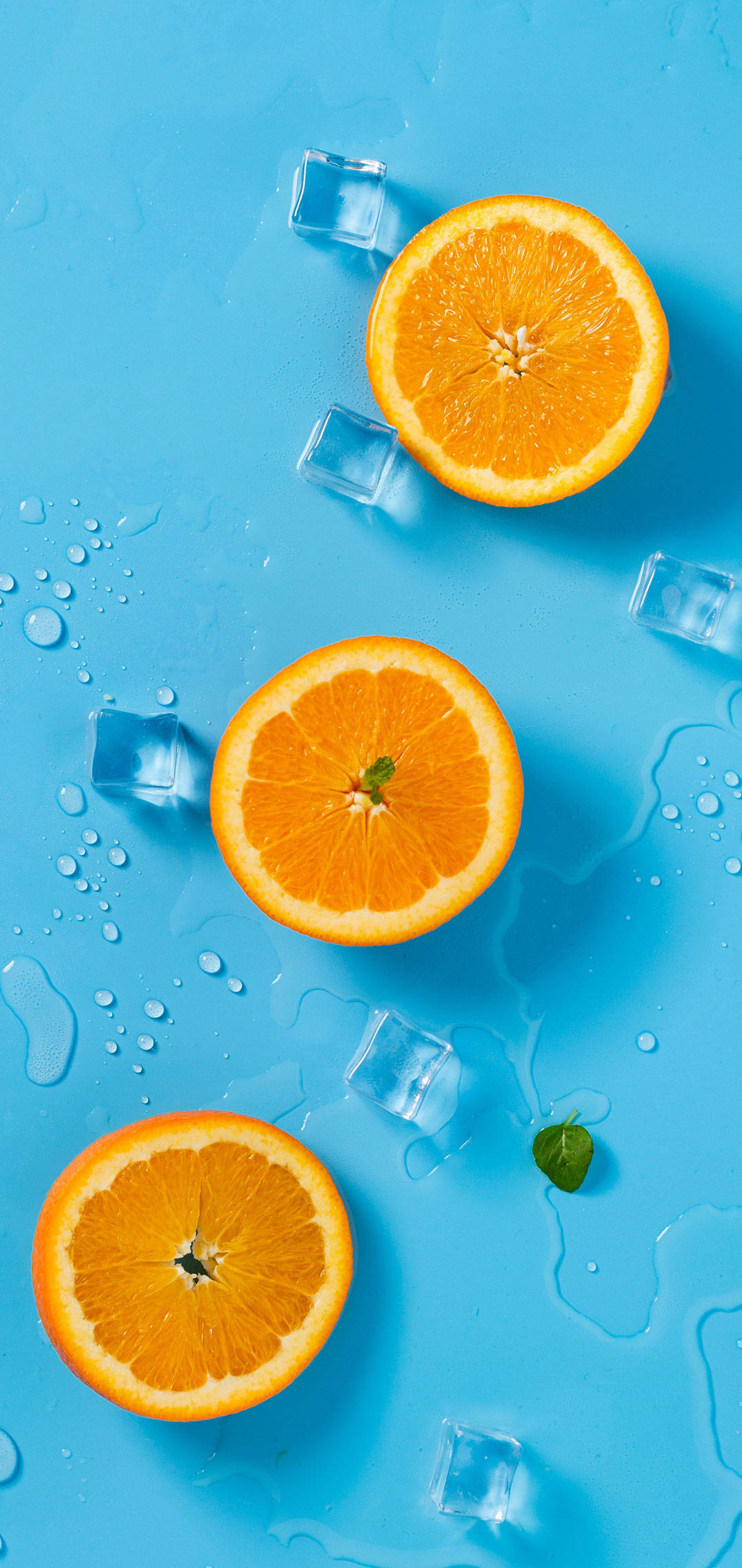 OnePlus Oranges And Ice Wallpaper