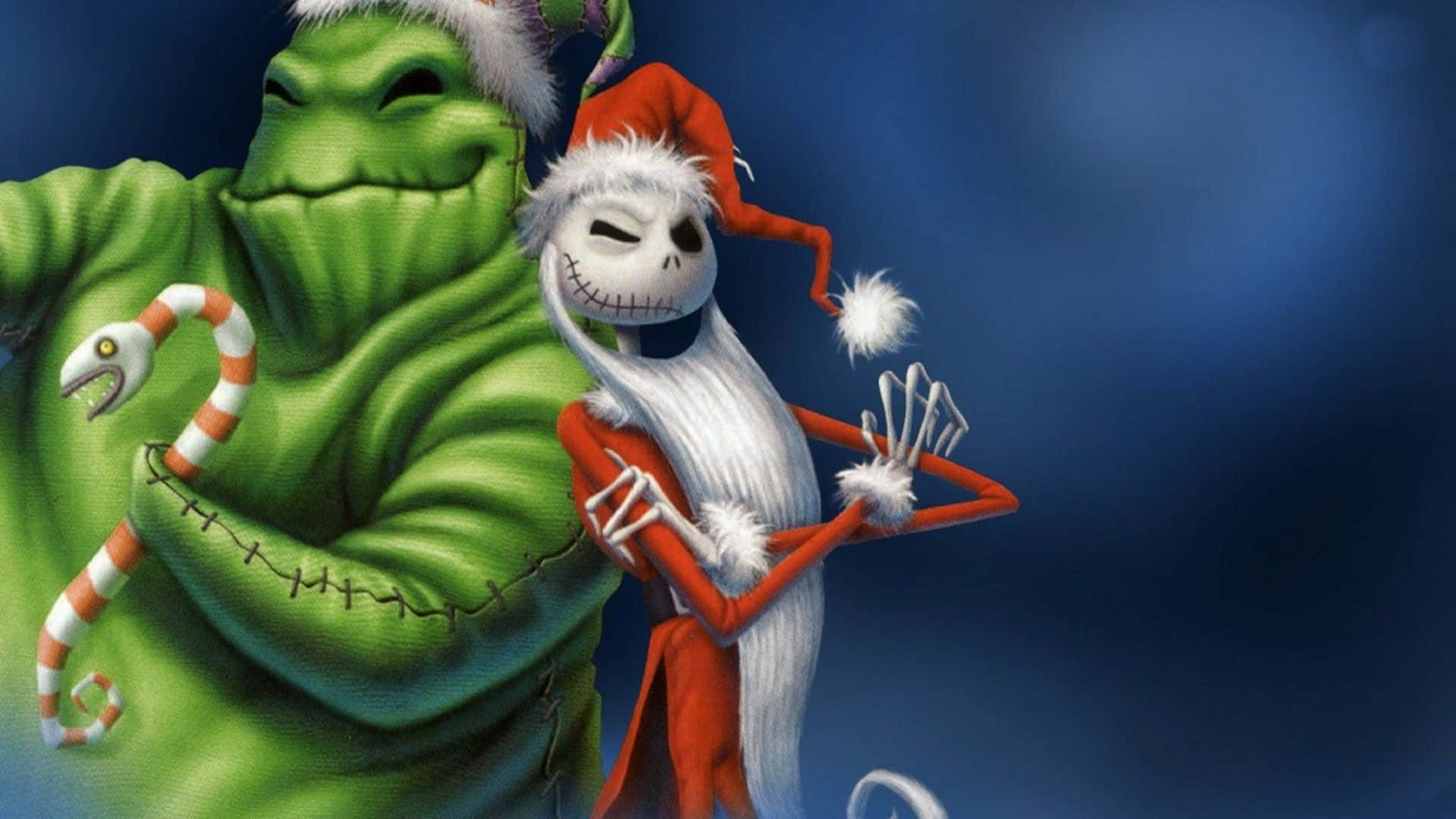 Oogie Boogie at Jack Skellington Christmas Wallpaper