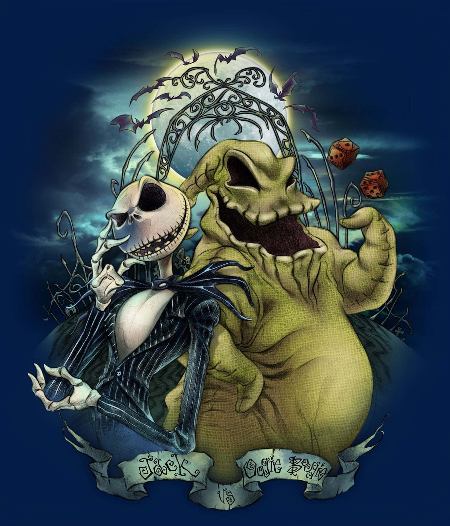 Oogie Boogie at Jack Skellington Wallpaper