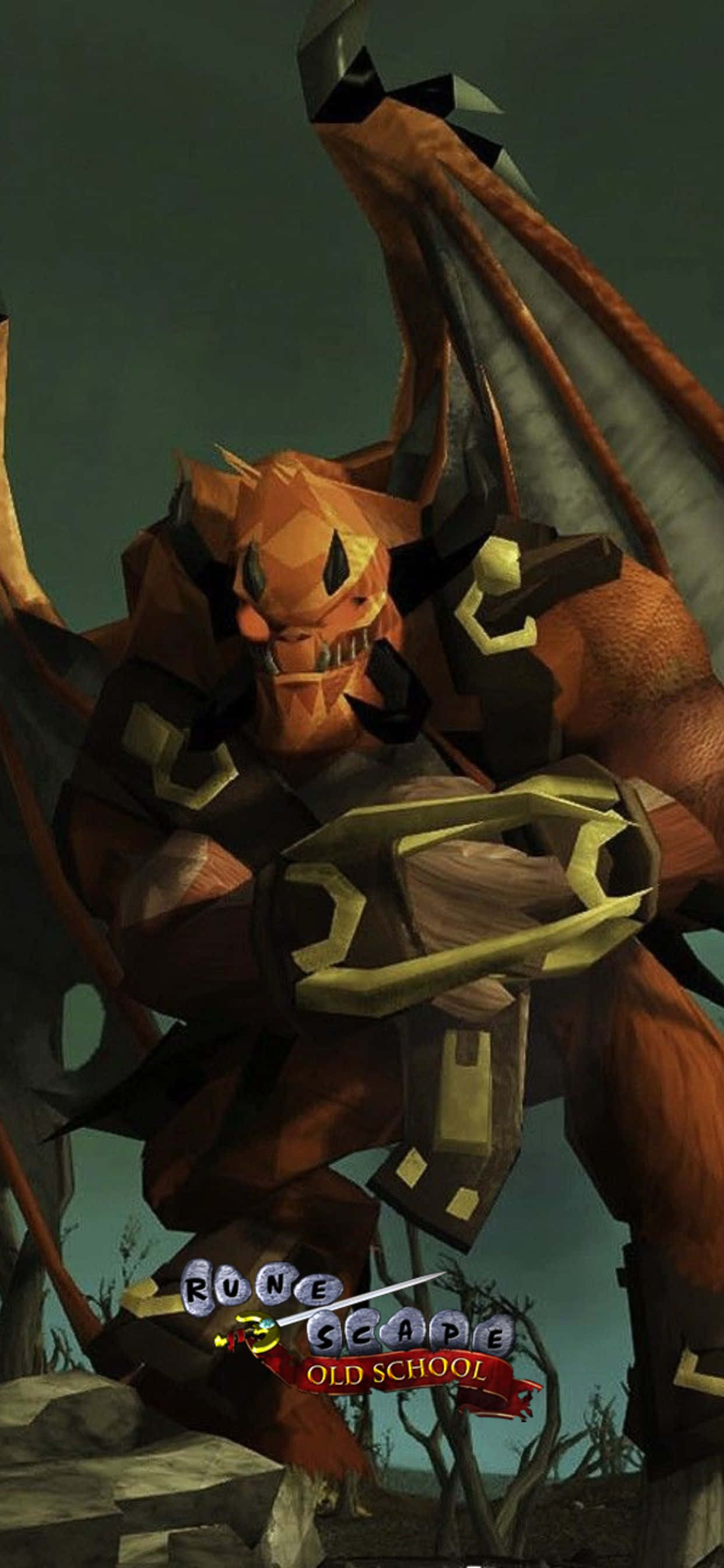 Orange Dragon iPhone Xs Max Runescape Oldschool Background Wallpaper