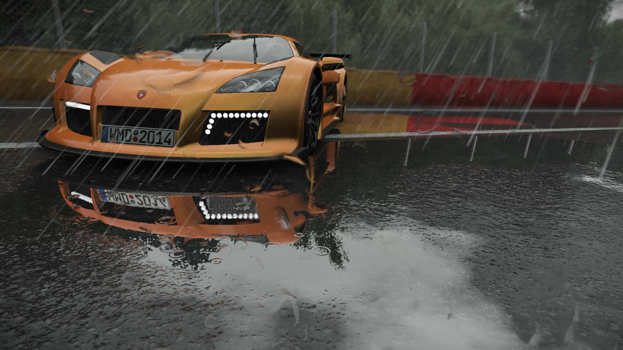 Orange na Kotse 720p Project Cars Background Wallpaper