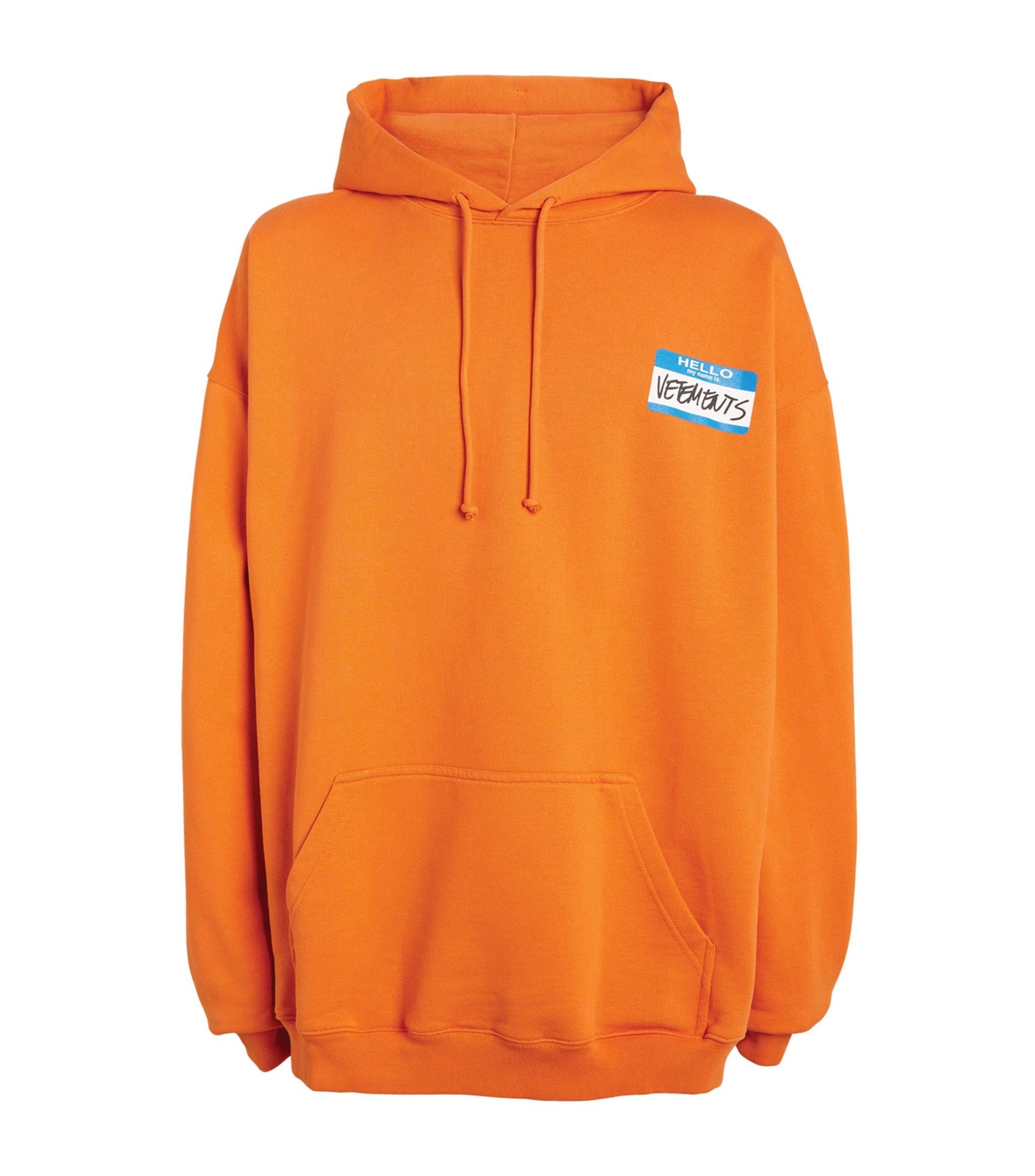 Orange Na Vetements Hoodie Wallpaper