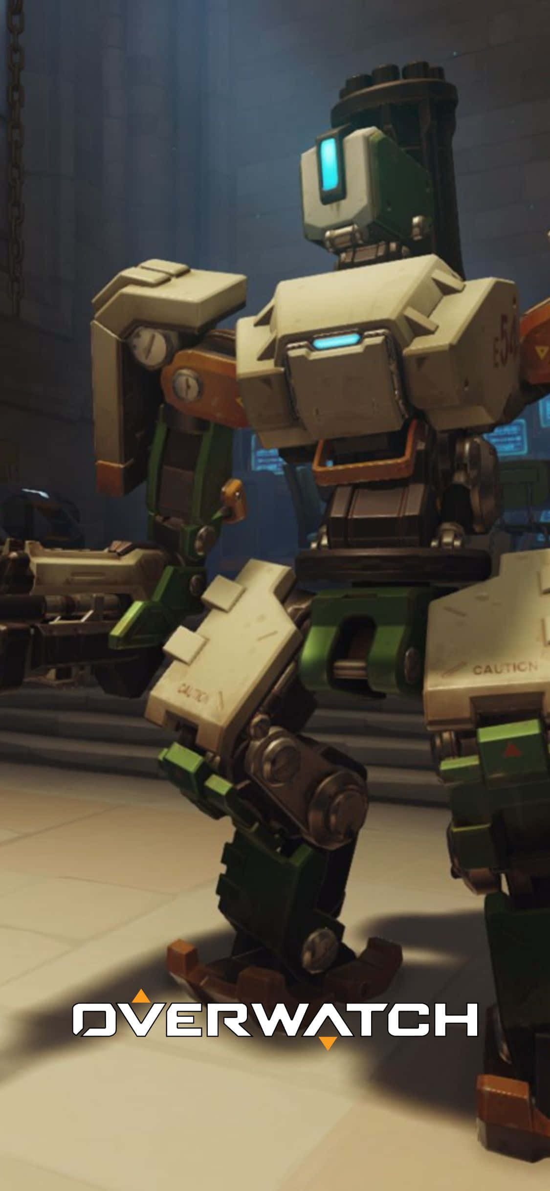 overwatch - isang robot na may baril Wallpaper