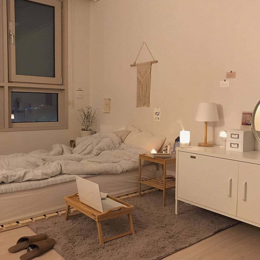 Pagandahin ang estetika ng iyong espasyo gamit ang isang dampi ng beige Wallpaper