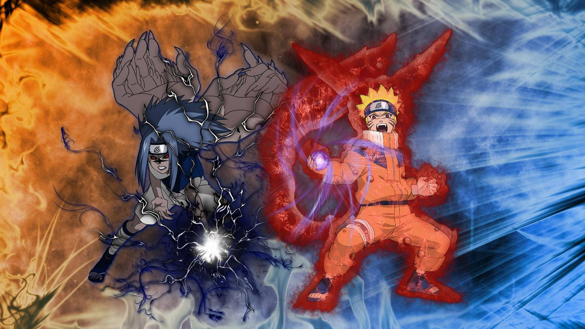 Pagbabagong-anyo ng Batang Naruto at Sasuke Wallpaper