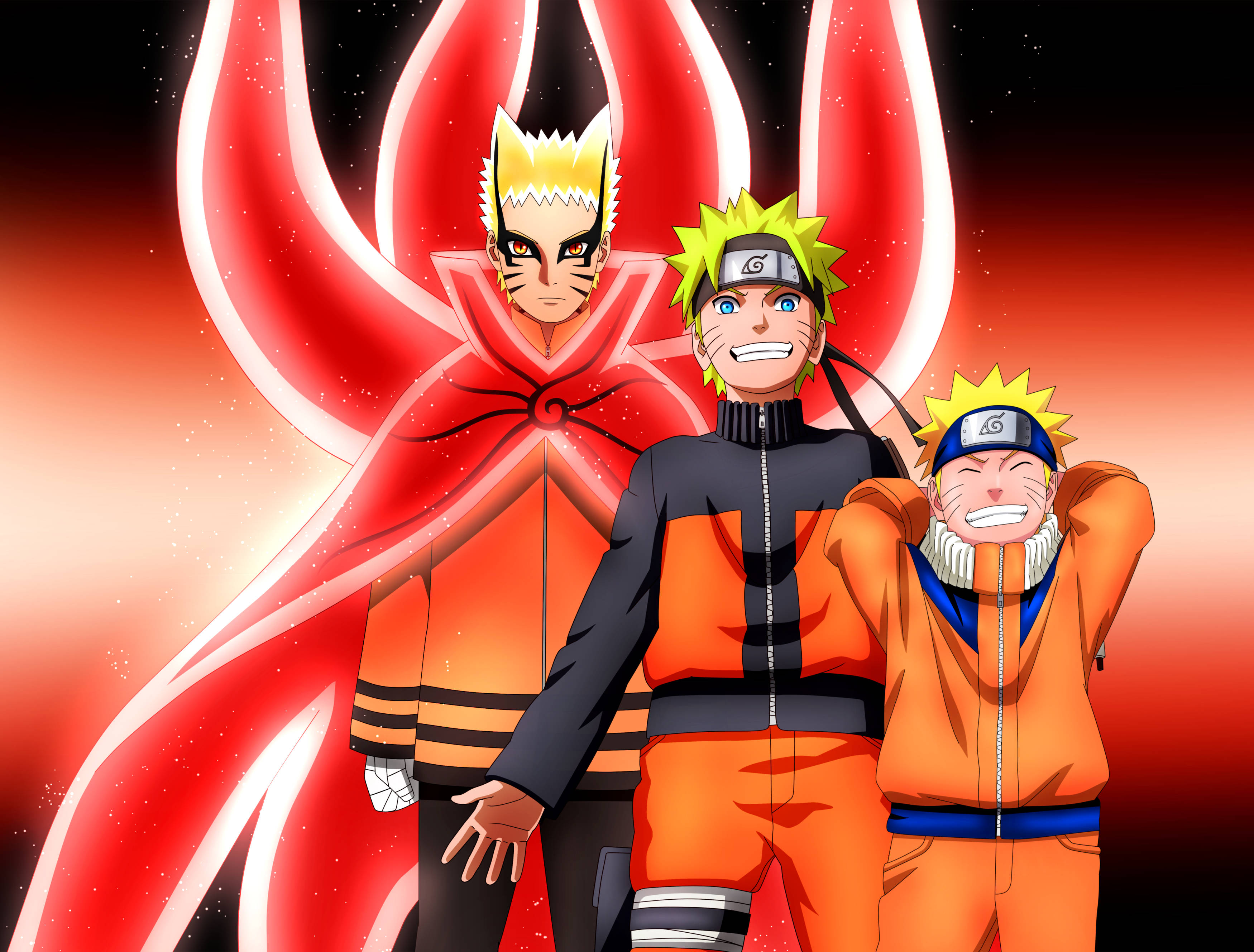 Pagbabagong-anyo ni Naruto sa Baryon Mode Wallpaper
