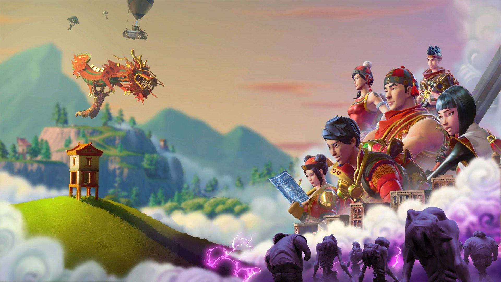 Pagdiriwang ng Chinese New Year nang may Estilo kasama ang Fortnite Wallpaper