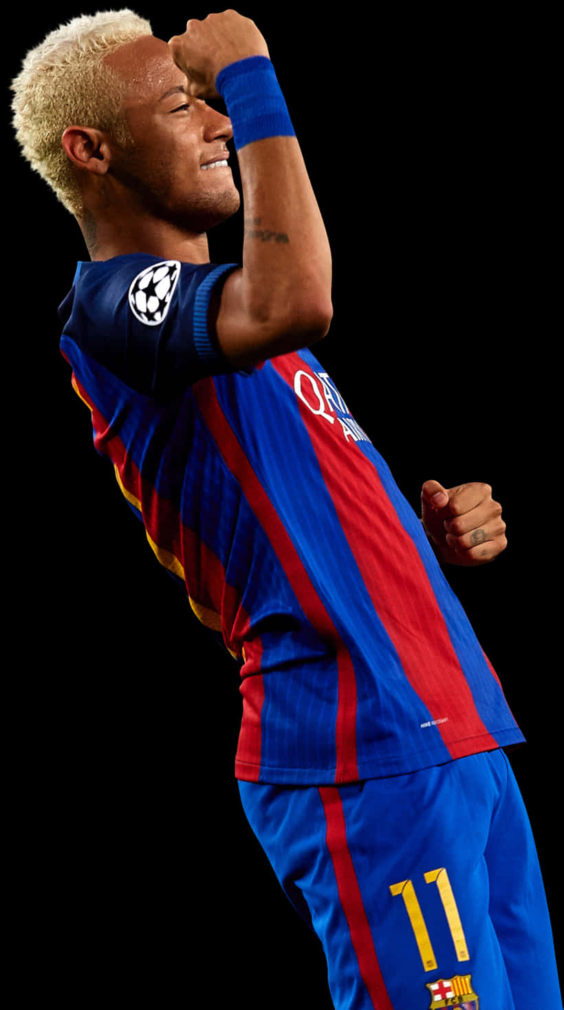 Pagdiriwang ni Neymar para sa FC Barcelona Wallpaper