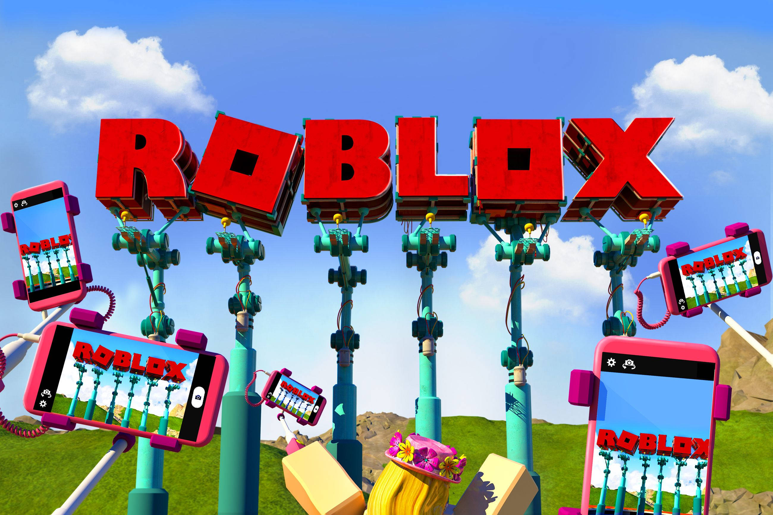 Paggalugad ng mga Virtual na Mundo kasama ang Roblox Wallpaper