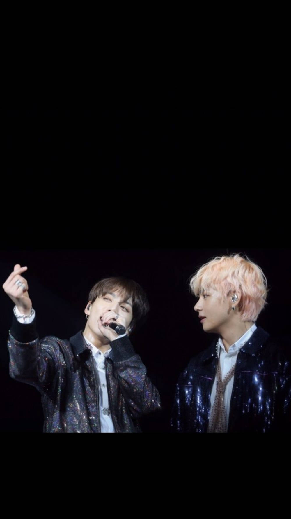 Pagganap ni BTS JK at V sa Love Yourself Tour Wallpaper
