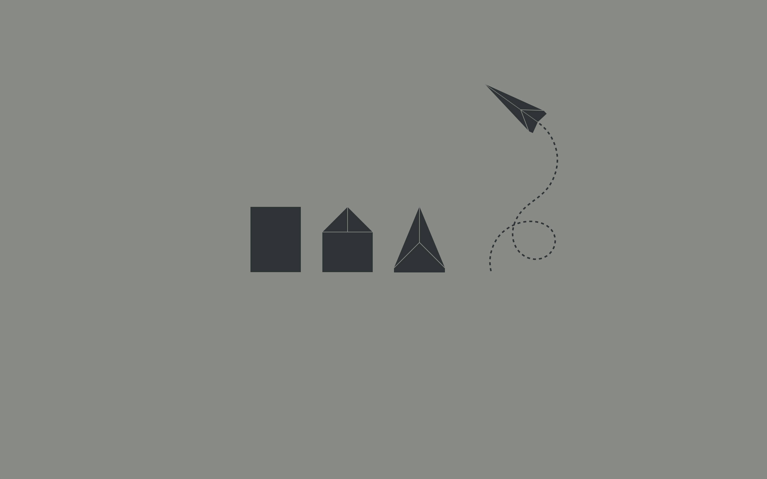 Paggawa ng Papel na Eroplano Minimalist Aesthetic Laptop Wallpaper