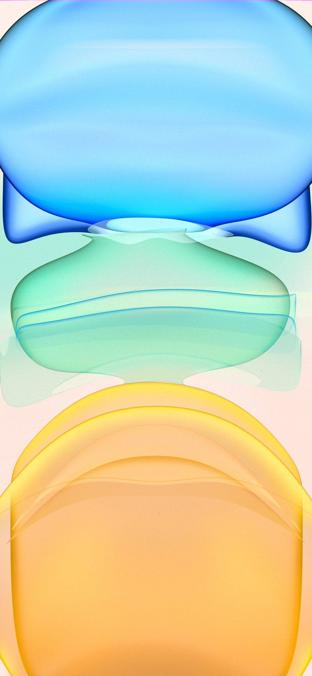 Paghahalo ng Makulay na Abstract Design sa Kasikatan ng iPhone 11 Wallpaper