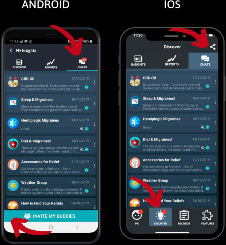 Paghahambing ng Interface ng Android at iOS App Wallpaper