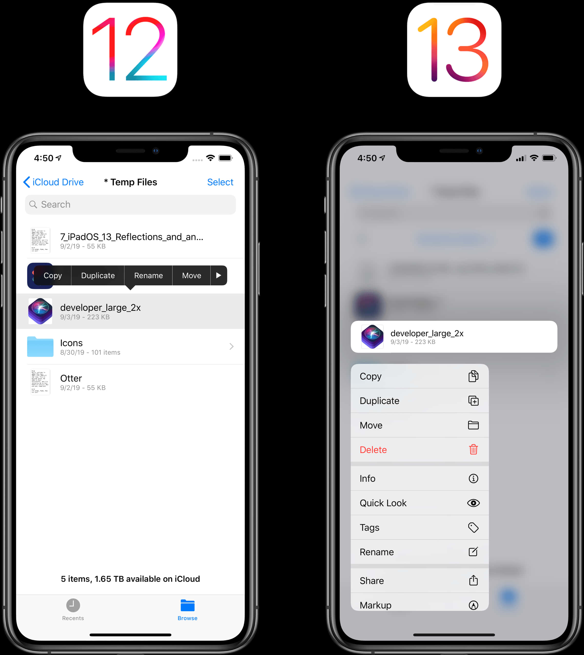 Paghahambing ng iPhone12 vs iPhone13 Wallpaper