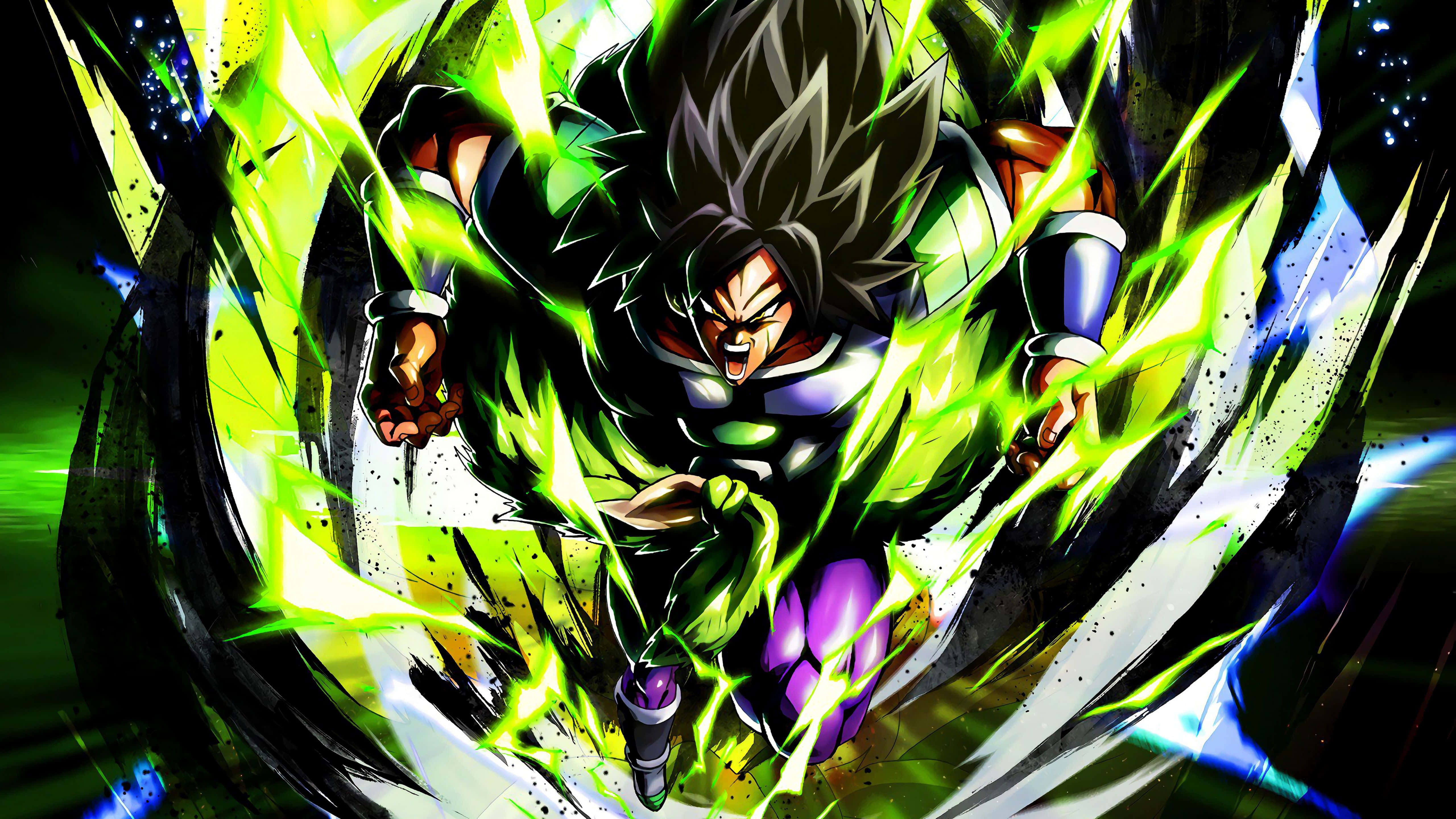 Paghahanda nina Goku, Vegeta at Broly na magharap sa Dragon Ball Super: Broly Wallpaper