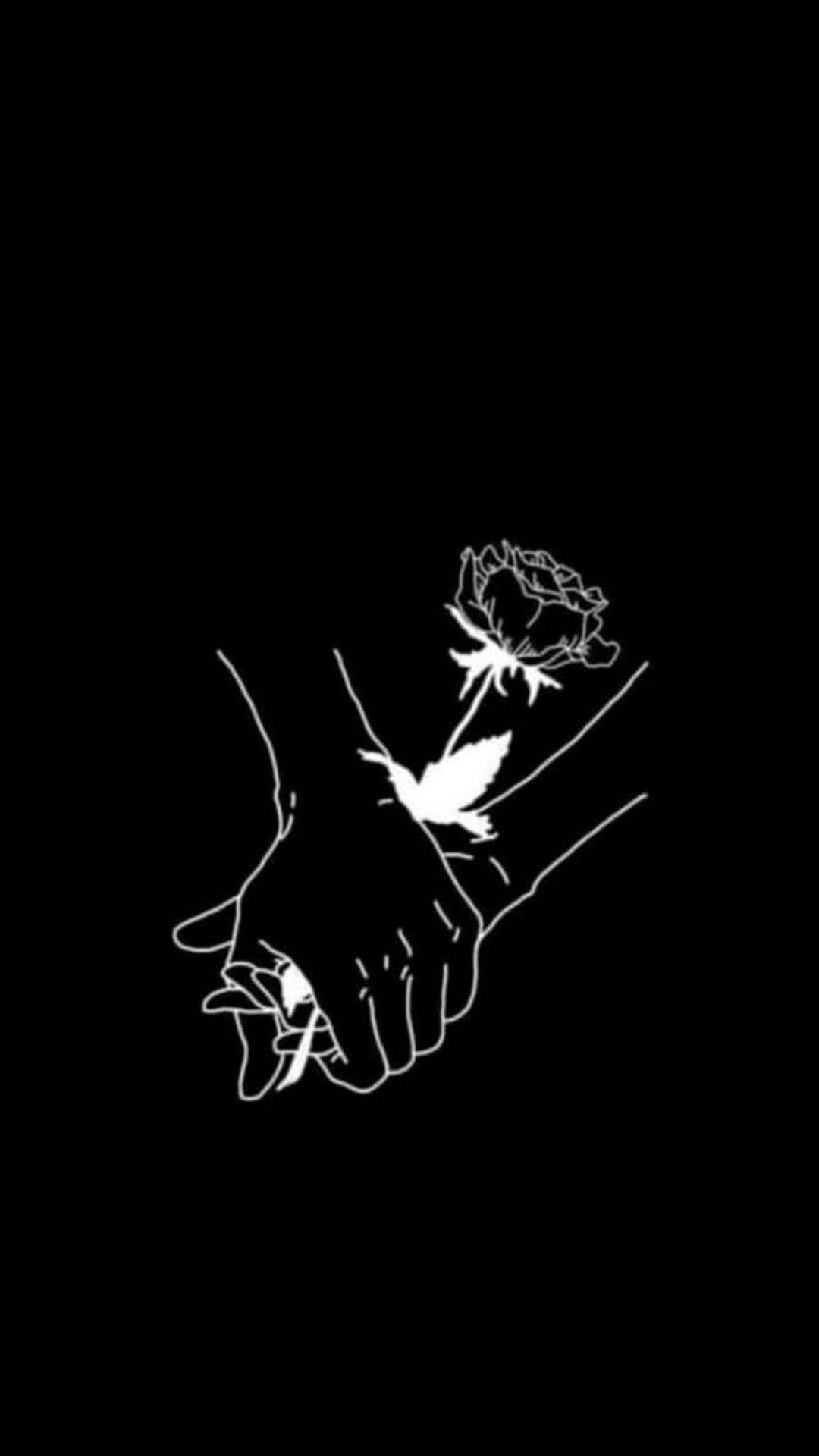 Paghawak ng Kamay na Aesthetic ng Pag-ibig Wallpaper