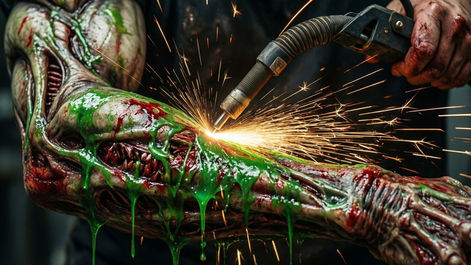Paghihiwa ng Plasma Cutter Wallpaper