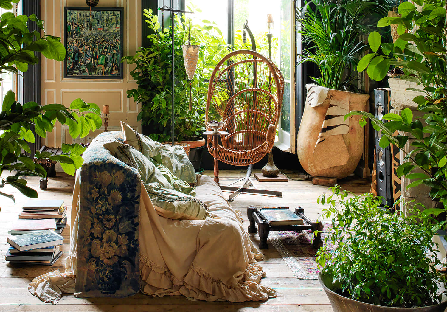 Pagiging istilo at komportable sa Aesthetic Boho. Wallpaper