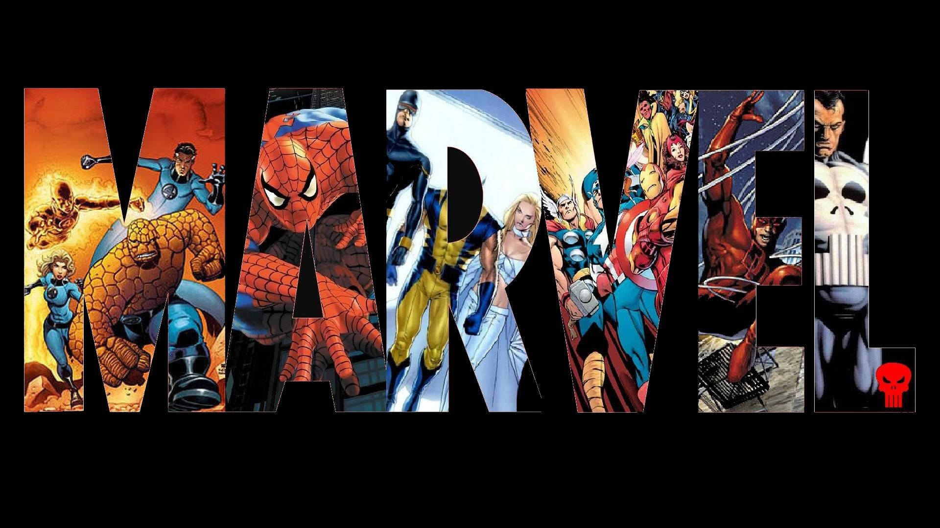 Pagkakaisa ng mga Marvel Superhero Wallpaper