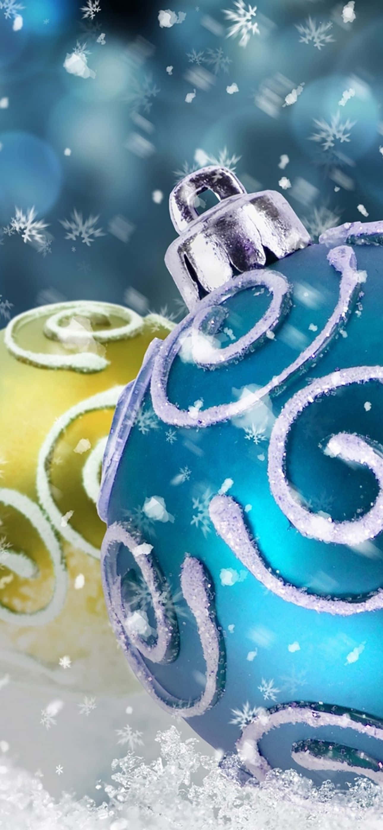 Pagkalat ng saya ng Pasko gamit ang isang Maligayang Background ng iPhone para sa Pasko Wallpaper