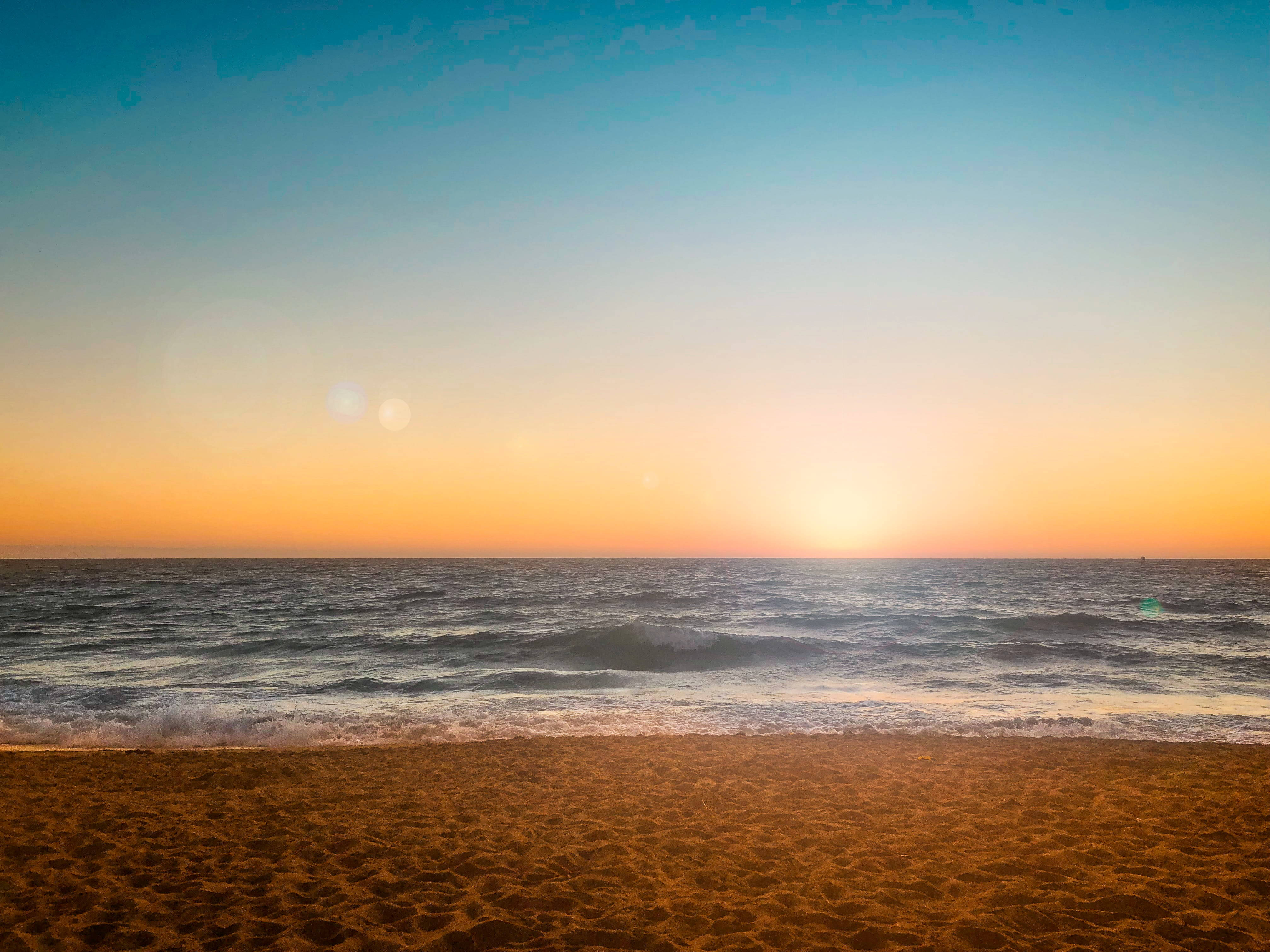 Pagkalubog ng Araw sa Redondo Beach Los Angeles Wallpaper