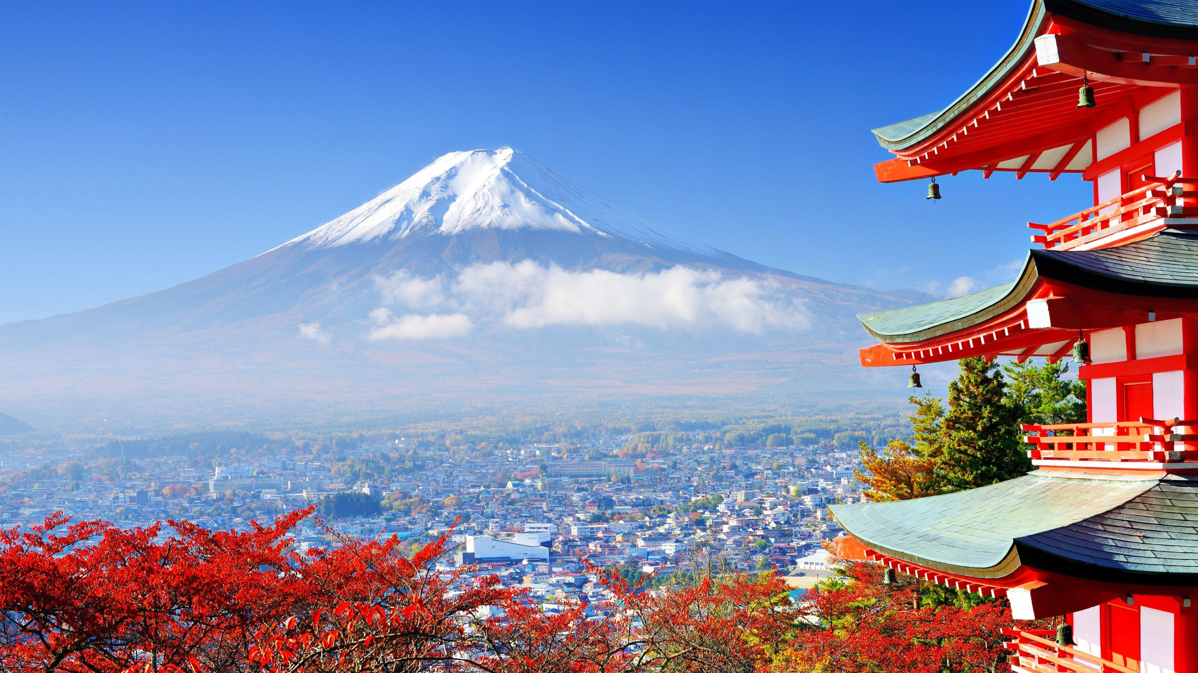 Paglalakbay 4K Japan Fuji Wallpaper