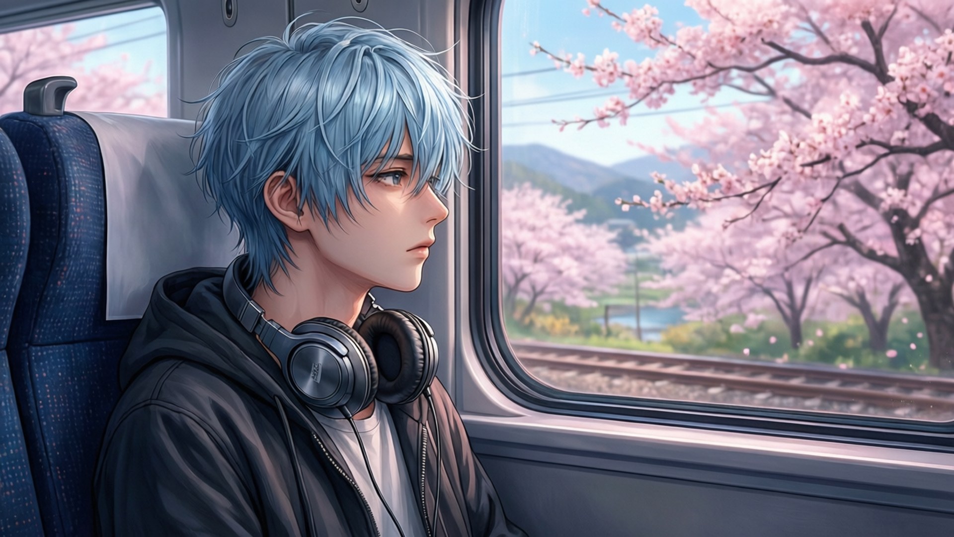 Paglalakbay sa Cherry Blossom Wallpaper