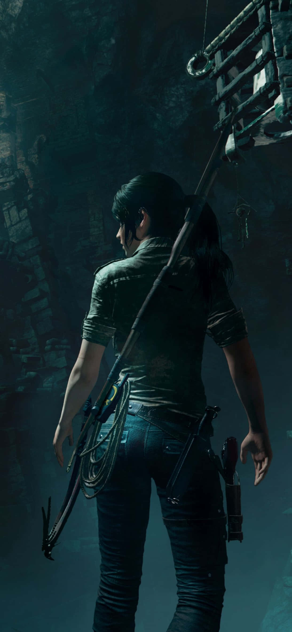 Paglalakbay sa Rise Of The Tomb Raider sa iyong iPhone Xs Max Wallpaper
