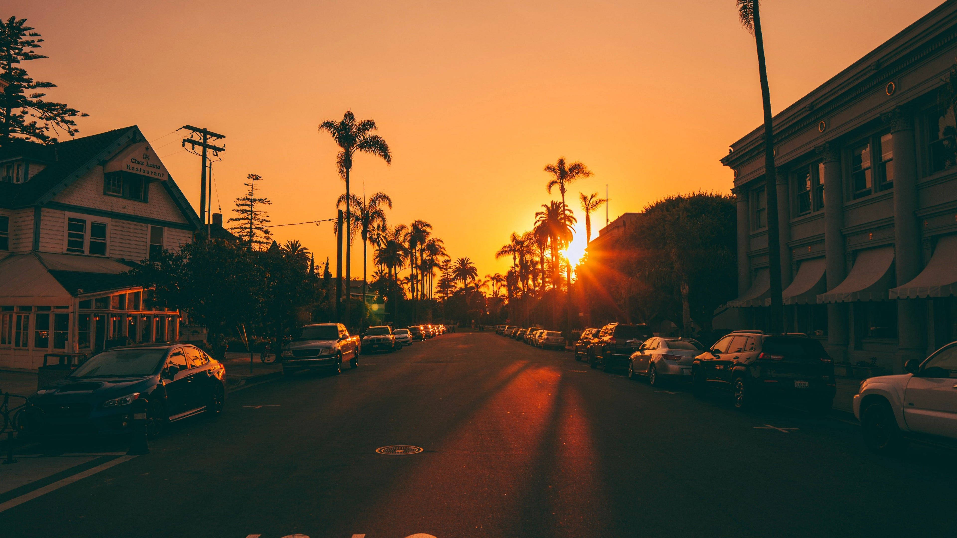 Paglubog ng Araw sa Hilagang Los Angeles Wallpaper