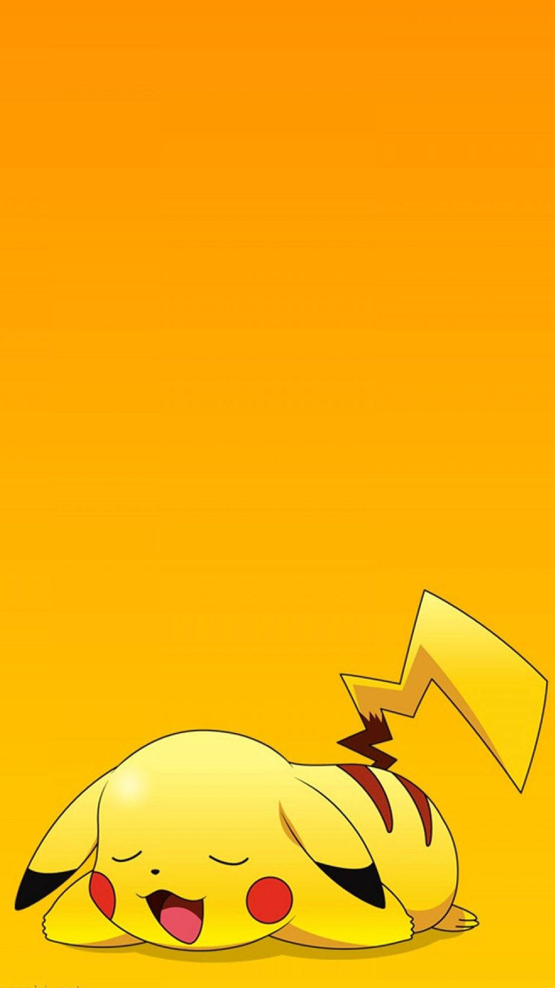 Pagod na iPhone ng Pikachu Wallpaper