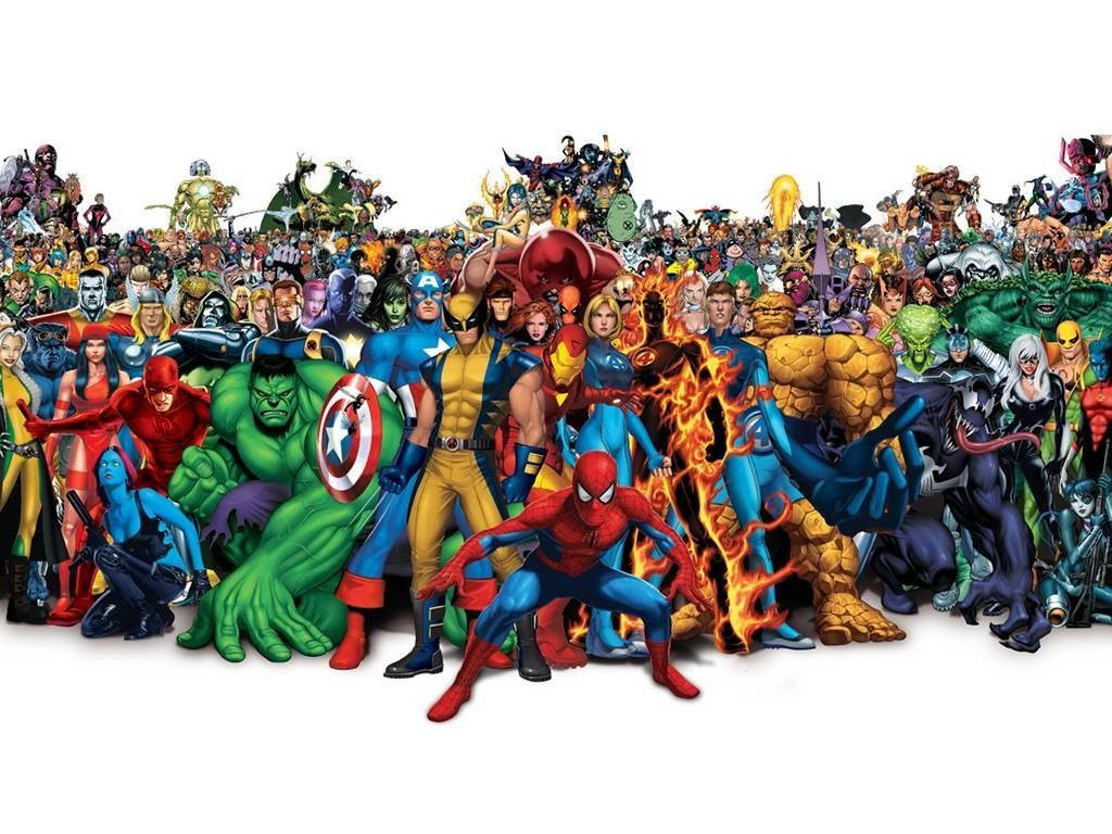 Pagpapakawala ng Kapangyarihan ng Marvel Comics Wallpaper