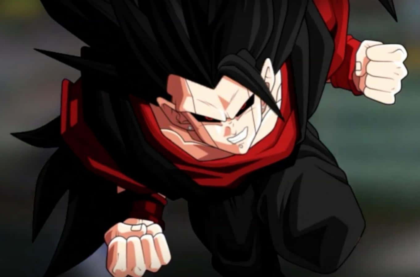 Pagpapakawala ni Goku Black ng kanyang napakalakas na kapangyarihan Wallpaper