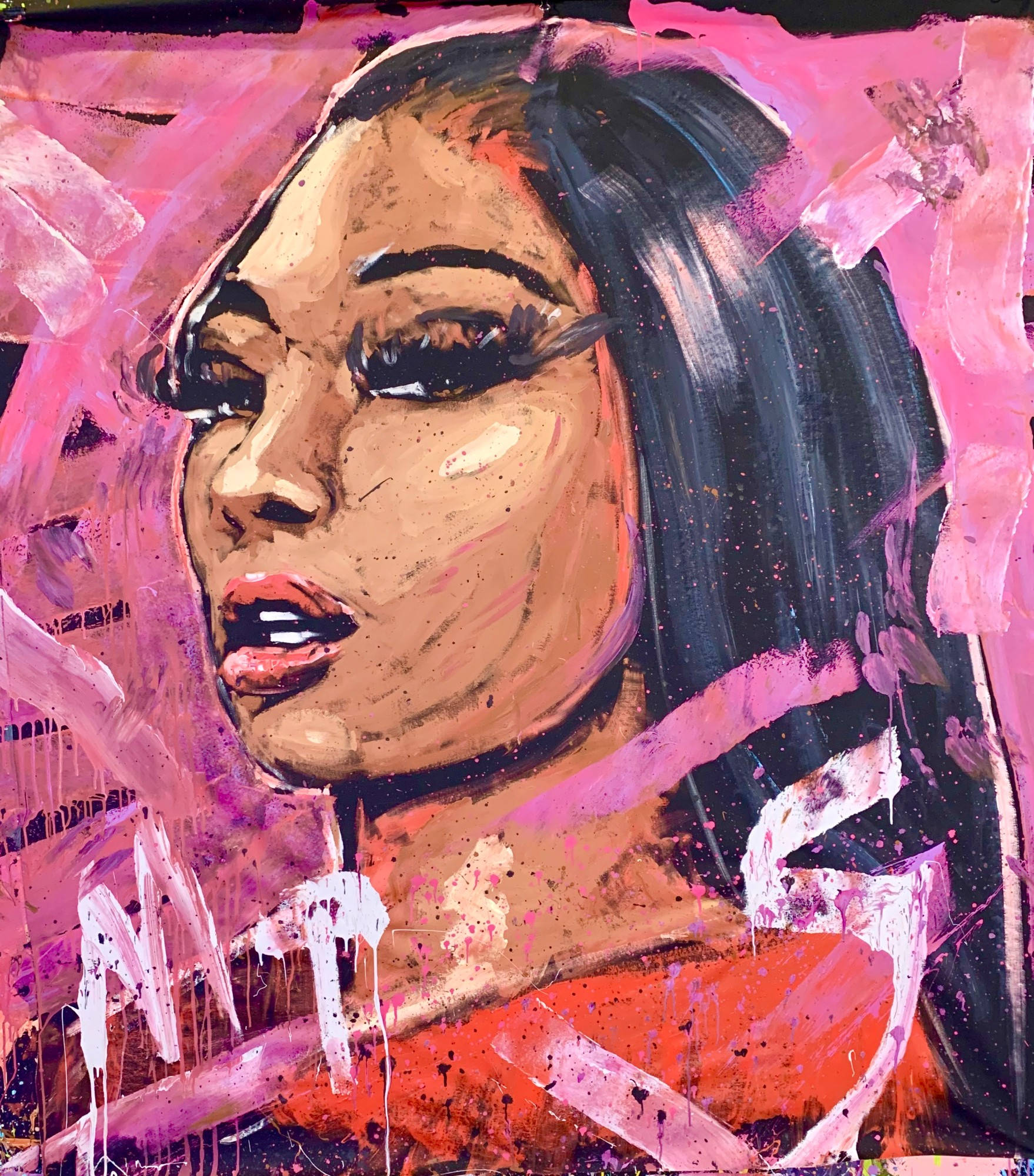 Pagpinta Ni Megan Thee Stallion Wallpaper