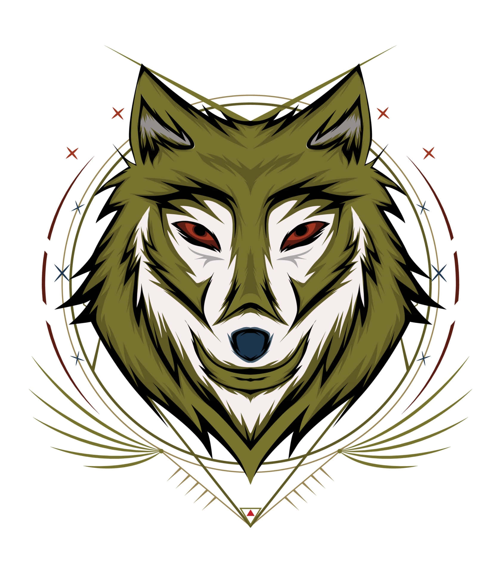 Pagsasaya sa Ilang - Isang Astig na Lobo na Naglalakad sa Kagubatan Wallpaper