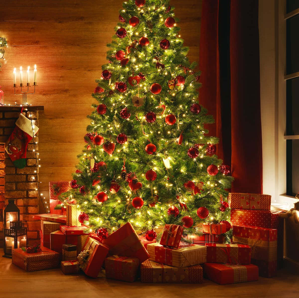 Pagsasaya sa Maligayang Kagandahan ng Pasko Wallpaper
