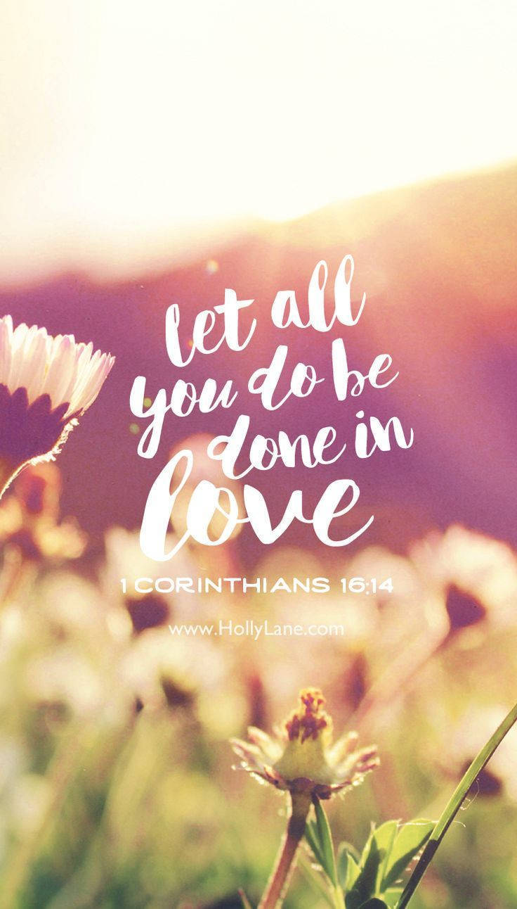 Pagsikat ng Araw na may Bible Verse Aesthetic Wallpaper