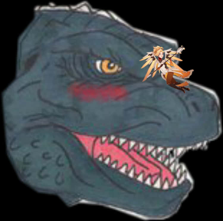 Pagtatagpo ng Animated Godzilla at Iba Pang Tauhan Wallpaper