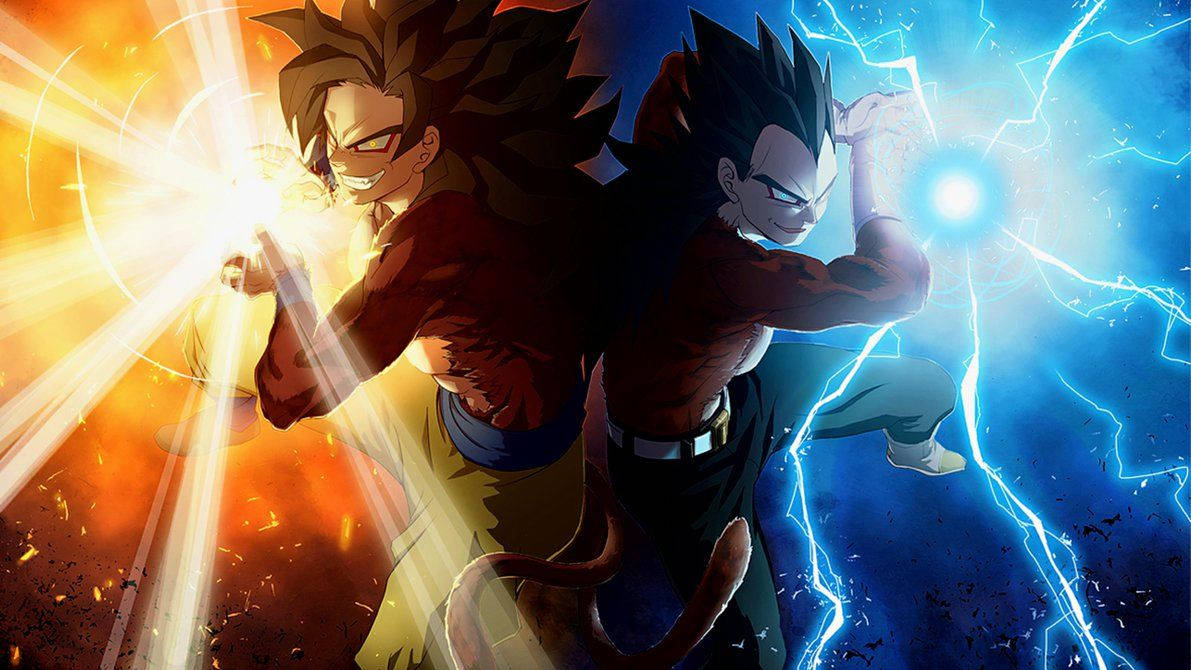 Pakawalan ang Tunay na Kapangyarihan ng Super Saiyan 4 Wallpaper