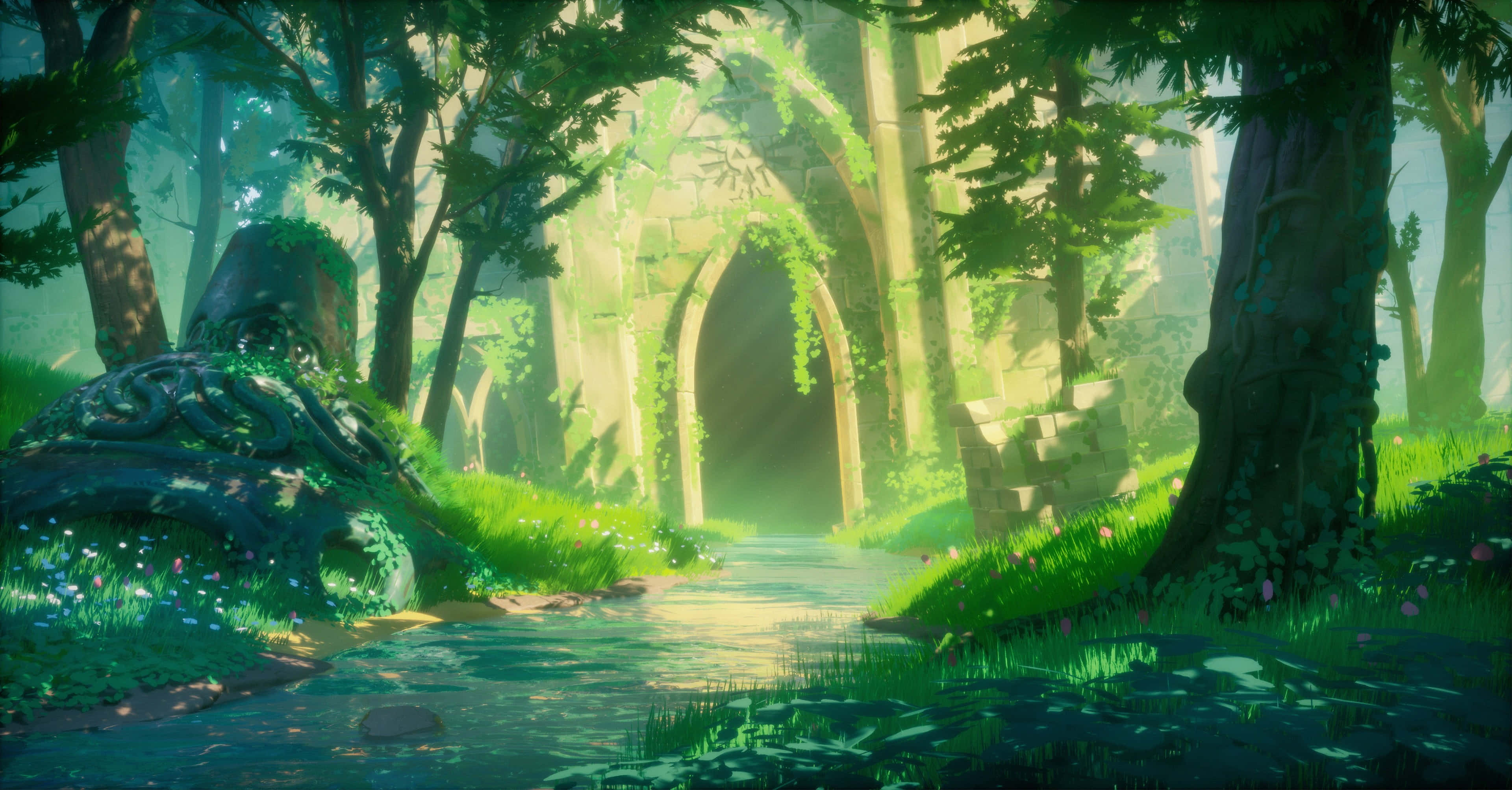 Pakikipagsapalaran ang naghihintay sa Hyrule kasama si Link, ang Bayani ng Panahon Wallpaper