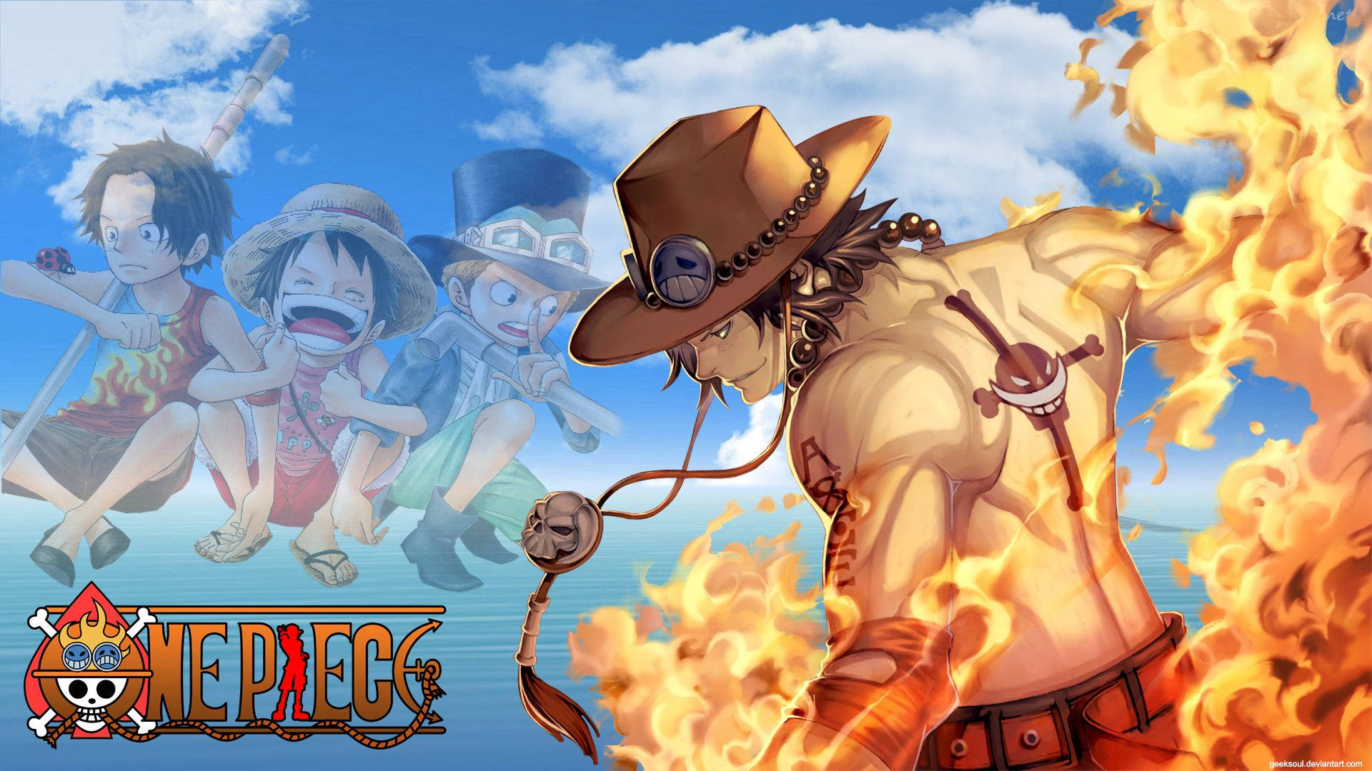 Pakikipagsapalaran ng Crew ng One Piece sa Dagat Wallpaper