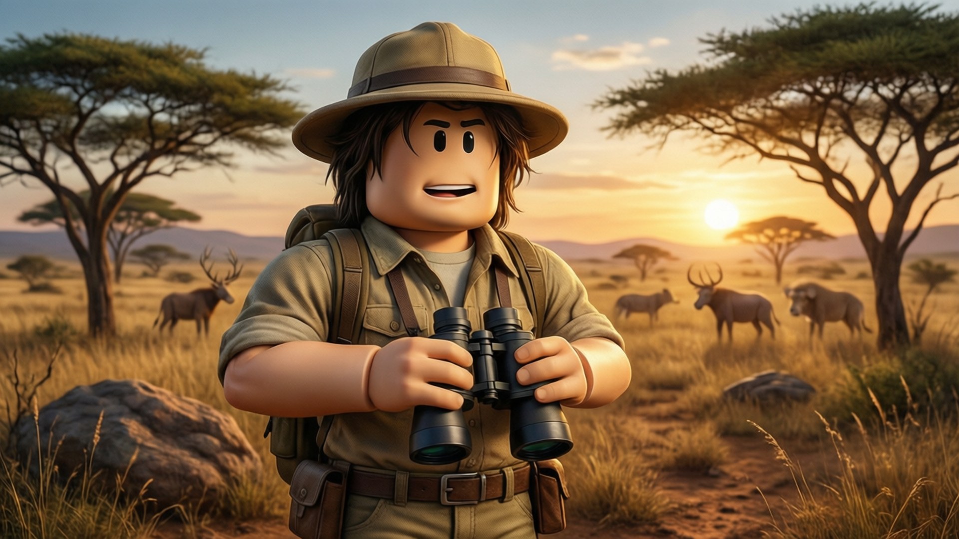 Pakikipagsapalaran sa Safari ng Roblox Wallpaper