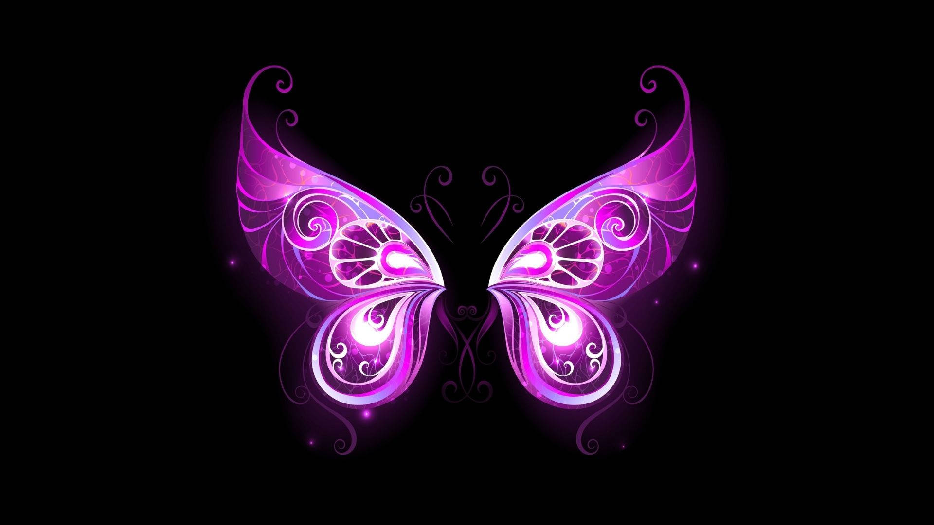 Pakpak ng Diwata na Lila at Aestetik Wallpaper