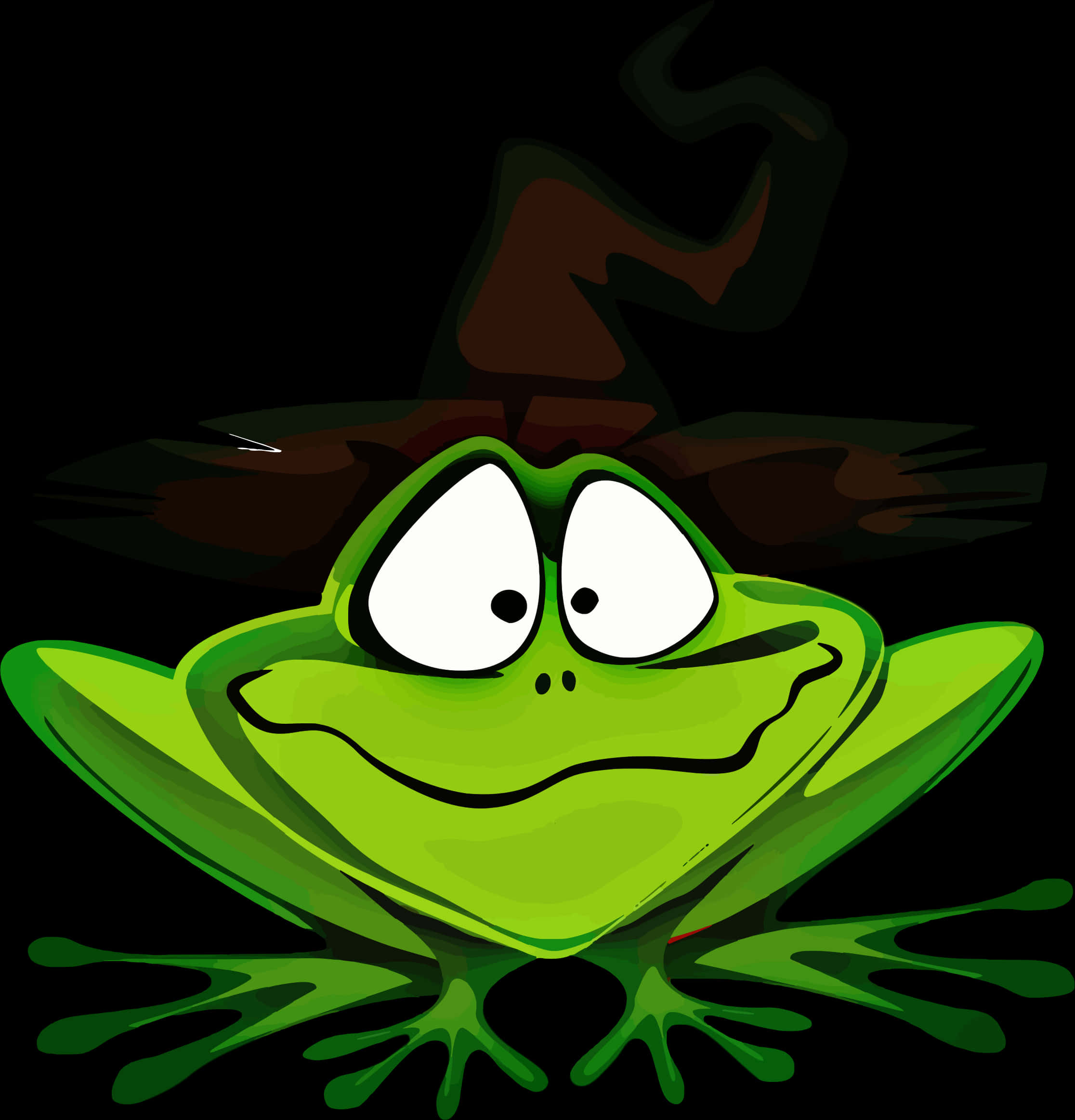 Palaka na Cartoon na May Sombrerong Bruha Wallpaper