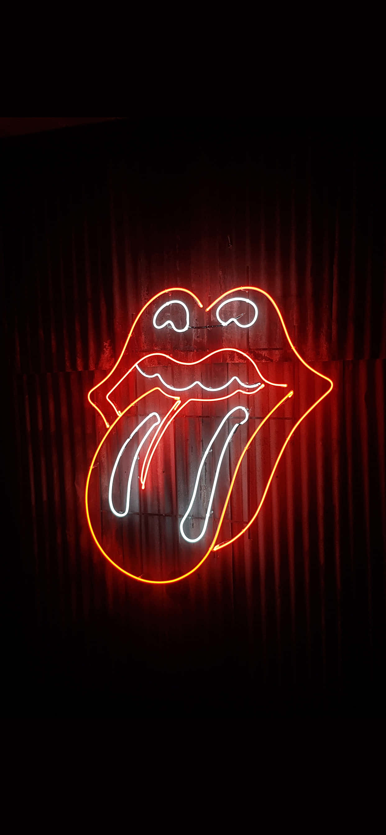 Paliwanin ang iyong display ng telepono gamit ang isang nakakailaw na neon background Wallpaper